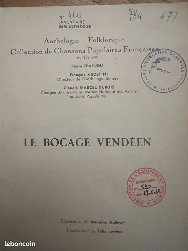 Titre : Rare : Portfolio Folklore Français - Chansons & Danses - Illus. F. Lorioux (image 14)