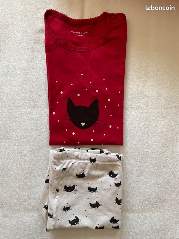 Vêtements de nuit fille tailles 10 et 12 ans (image 1)