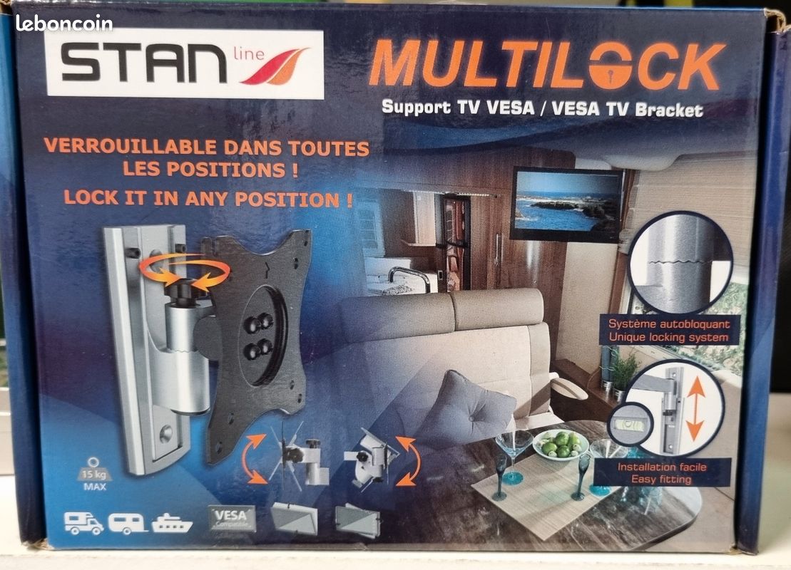 Support télévision sécurisé camping car (image 1)