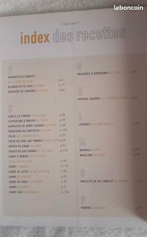 Recettes tout curry "Femme Actuelle "/ neuf (image 4)