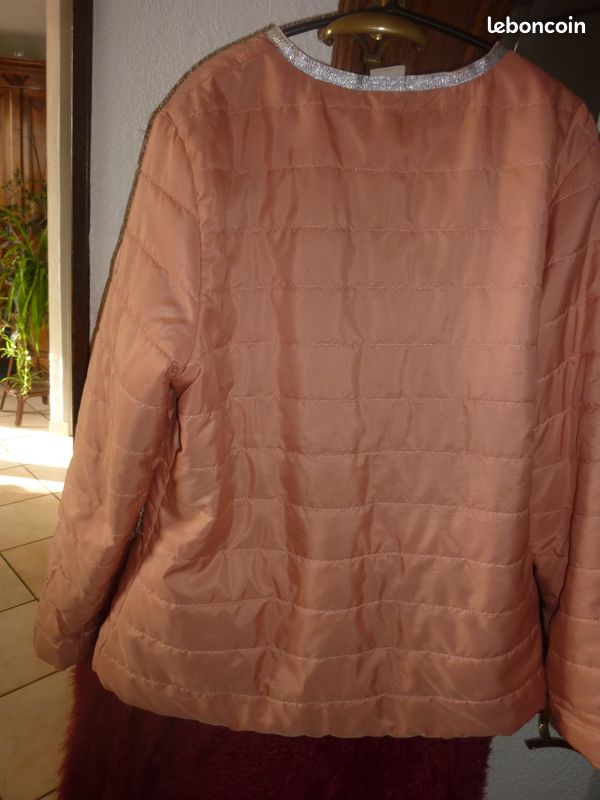 Veste doudoune légère saumon doublée (image 2)