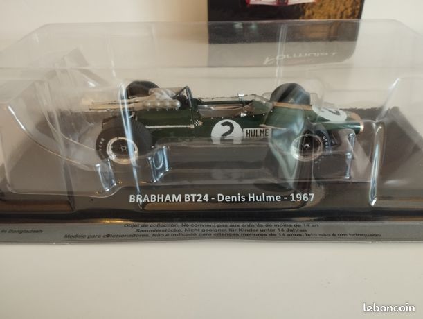 Modèle Réduit Brabham BT24 F1 1967 - Échelle 1:24 - Pilote Denis Hulme - Neuf Sous Blister (blister Ridé)