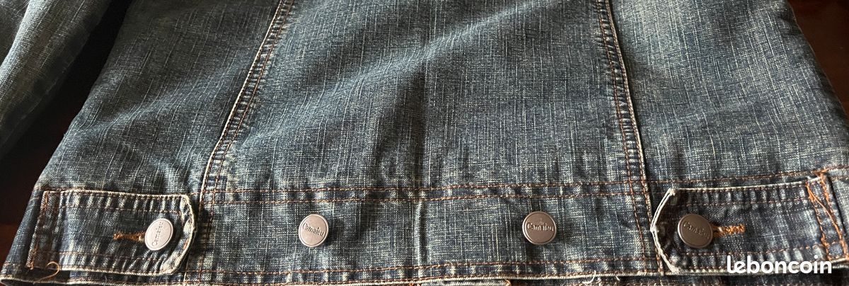 Blouson Jean doublé - Femme – Marque : Camaïeu - Taille : 36- Vintage (image 7)