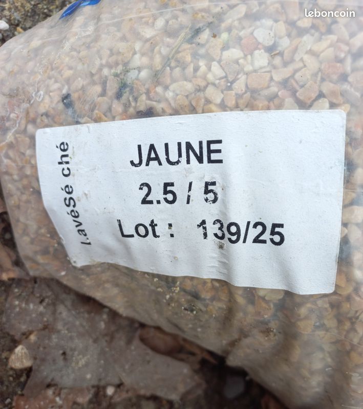 Sac de granulés de marbre jaune (image 2)
