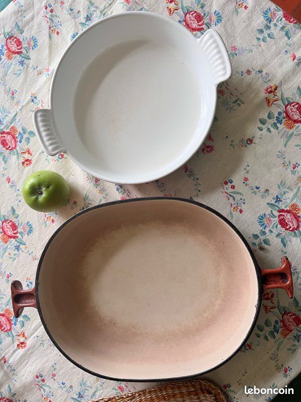 Plate à gratin en font le creuset enzo mari la