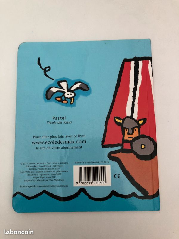 Livre enfant "Bateau sur l'eau" de Jean Maubille (image 2)