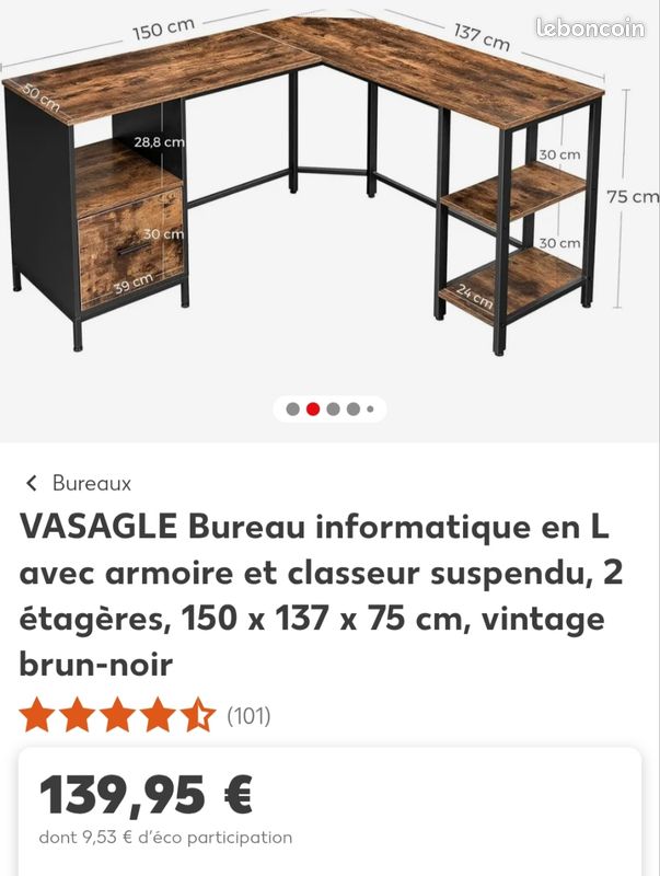 Bureau d'angle (image 1)