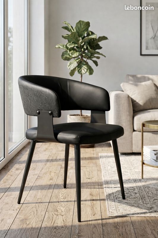 Chaise noire moderne – Style chic – 49 (image 6)