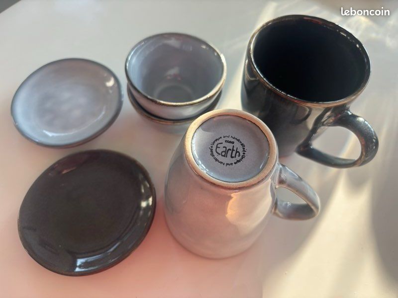Ensemble 6 pièces vaisselle petit déjeuner earth casa (image 4)