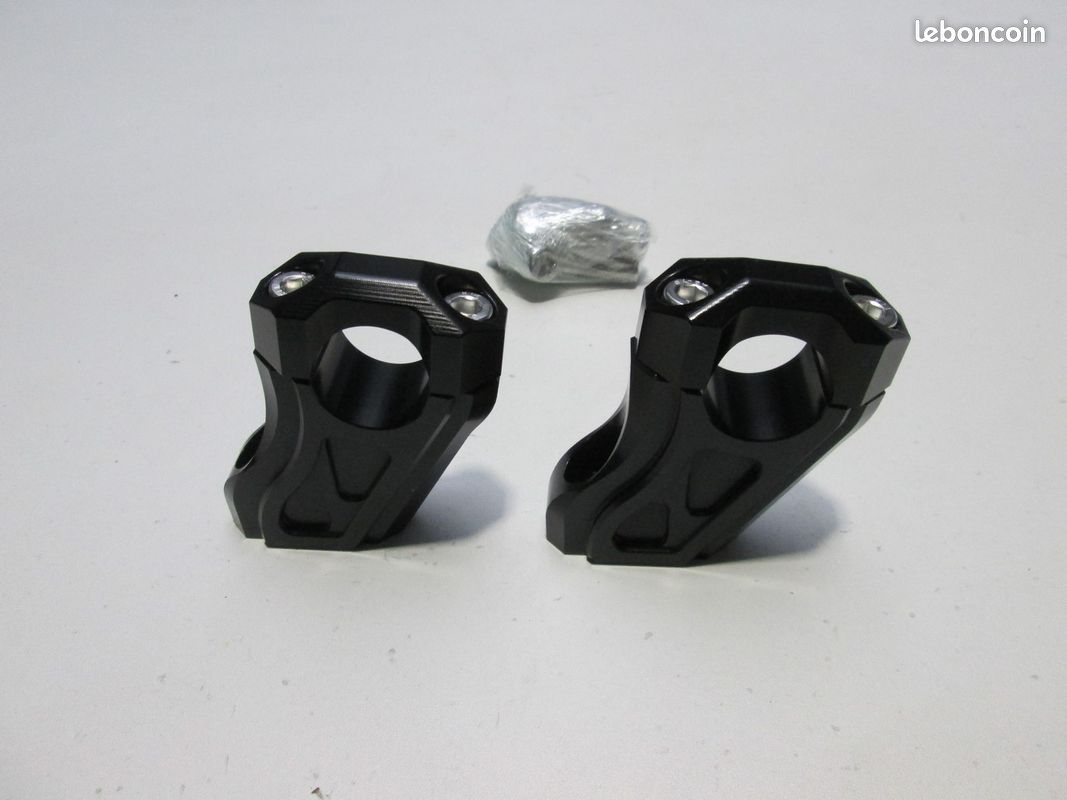 Rehausseurs de guidon "noir" de BMW r 1200 R nine T/ Pure / Scrambler / Urban gs (image 4)