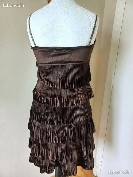 Robe Noire Flammode – Taille 38 / M, Occasion En Très Bon état