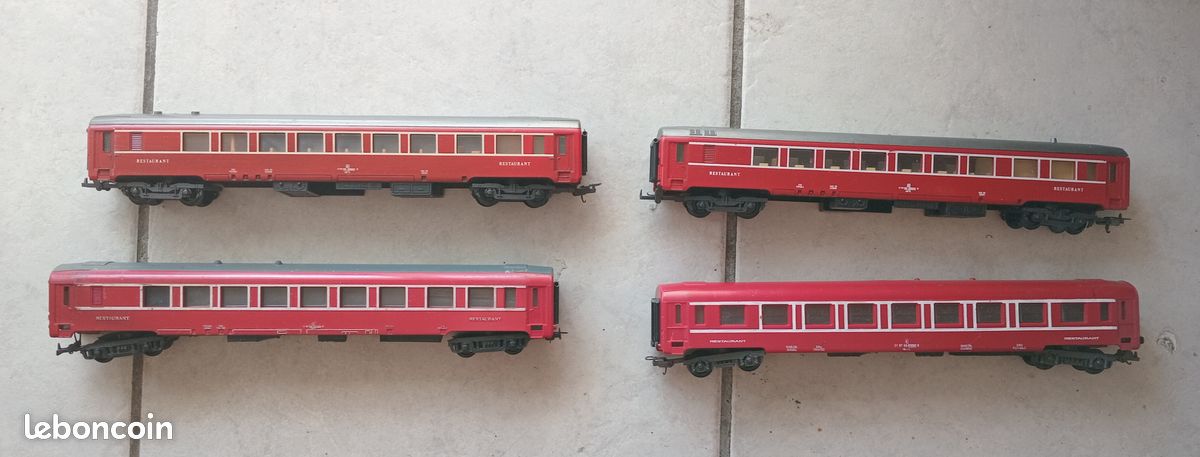 Jouef ho : lot de 4 wagons voyageurs Sncf (image 1)