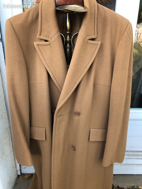 Manteau long femme en laine et cachemire, L Vêtements