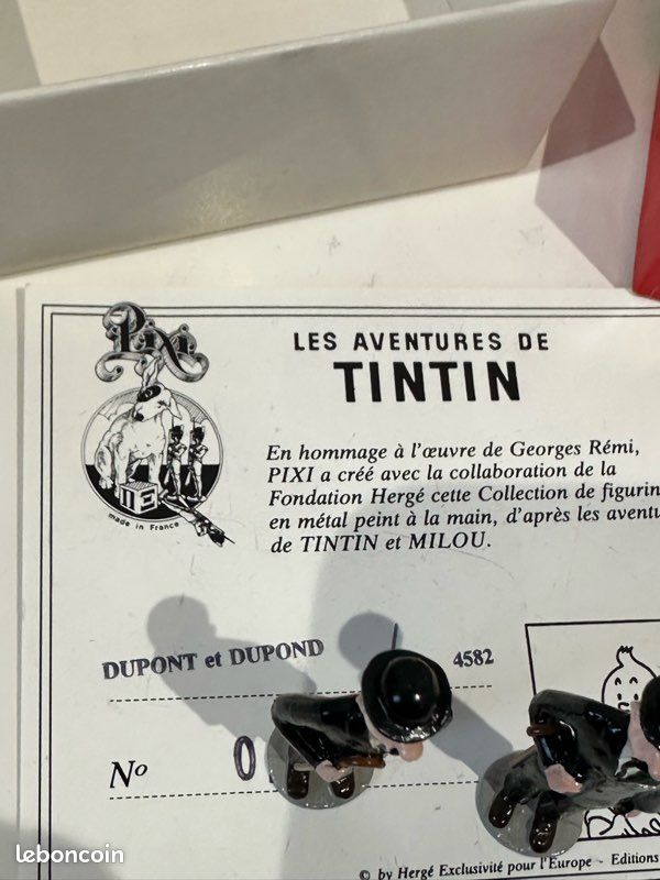 Figurines Pixi Tintin - Dupond & Dupont Canne - Collection