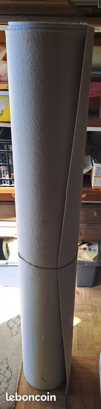 Lino sol pvc quasi neuf motif gris immitation parquet h 142cm long environ 7mL (image 4)
