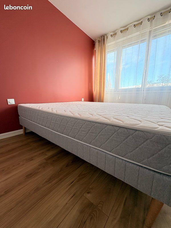 Sommier tapissier + matelas (image 2)