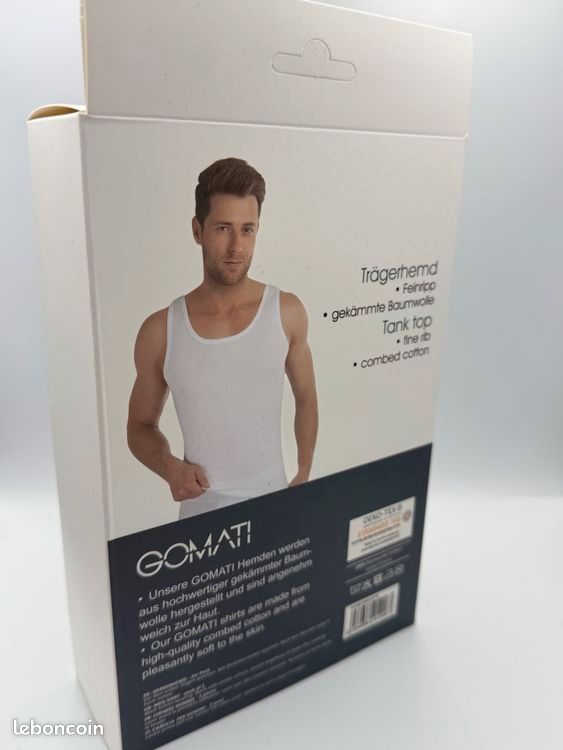 Débardeur Femme Brodé Goobi - Coton - Taille XL - Bleu - Neuf Avec étiquettes