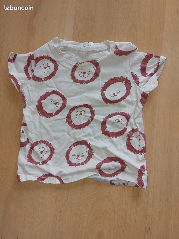 T-shirt manches courtes H&M 9 mois (image 1)