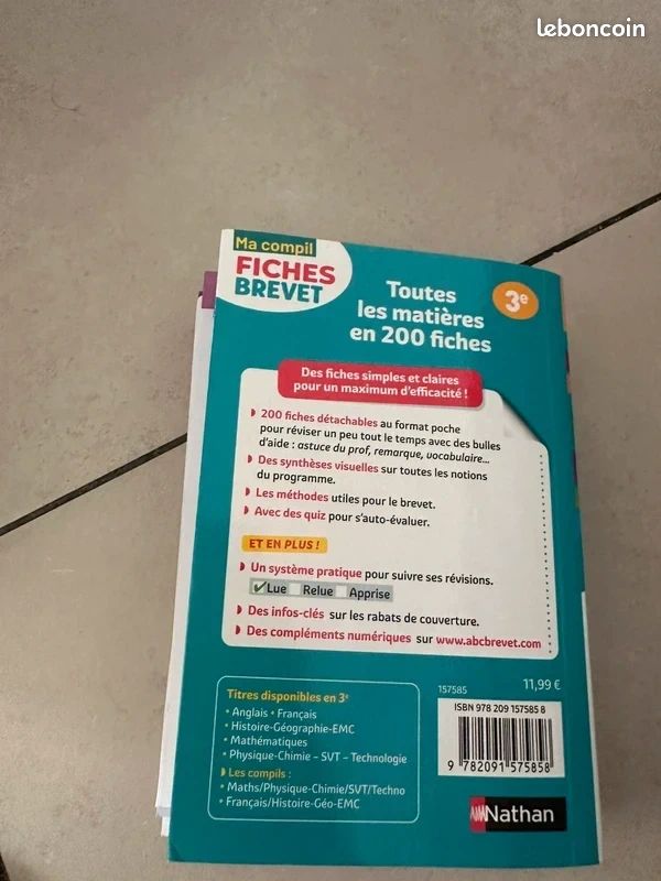 Fiches brevet toutes matières 2026 (image 2)