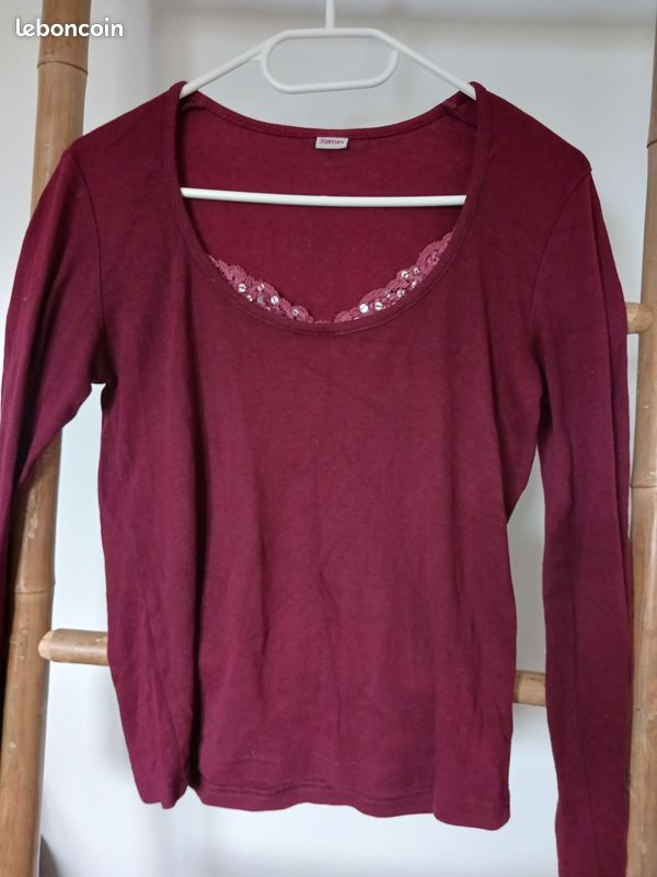 Top couleur prune (image 1)