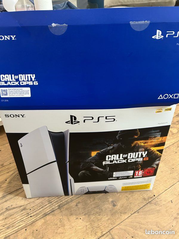 Ps5 slim lecteur cd + 2 manettes (image 1)
