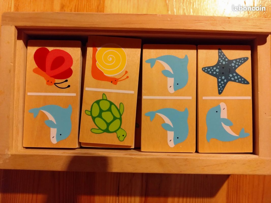 Domino en bois pour apprentissages (image 2)