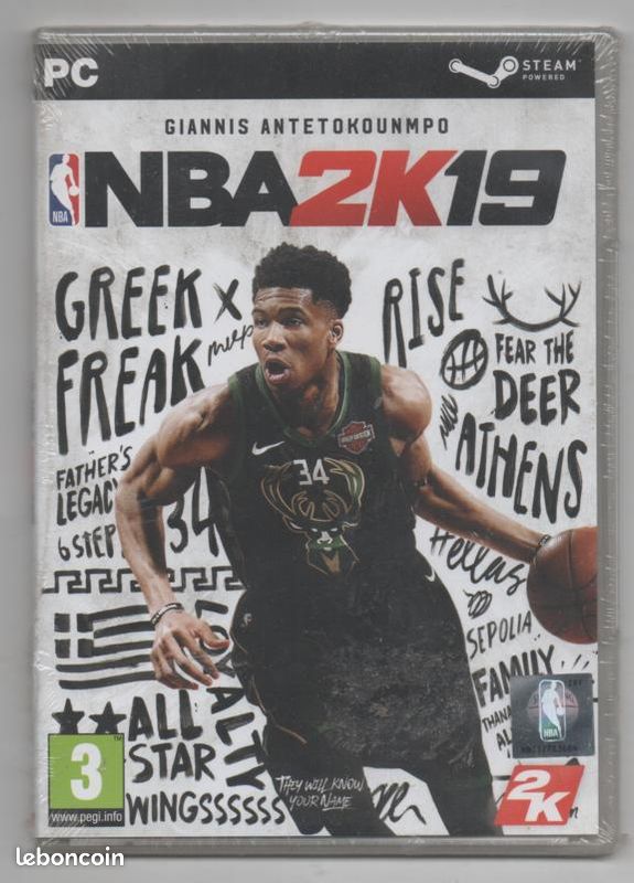 NBA 2K19 Giannis Antetokounmpo RARE S/Blister Version