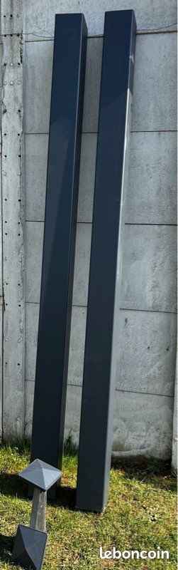 2 poteaux aluminium à sceller (image 1)