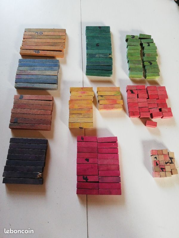 Réglette de calcul en bois (image 1)