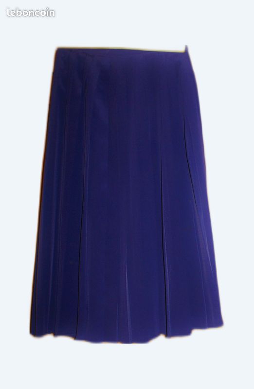J. CREW Jupe Plissée Active Stretch Marine Ancienne Taille 2XL Neuve Avec étiquettes