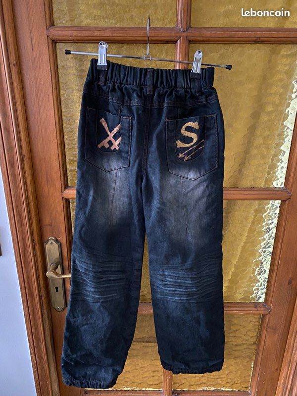 Jeans noir épais (image 1)