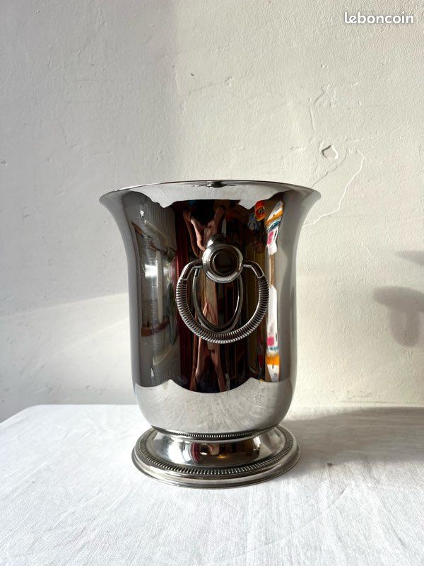 Seau à Champagne Ou à Glace Jean Couzon - Inox 18/10 - Orfèvrerie Française (occasion)