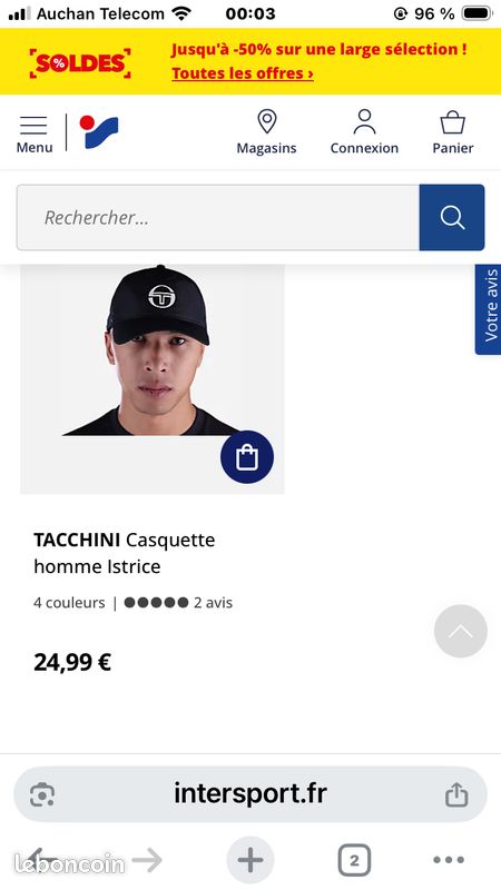 Casquette Sergio Tacchini (image 2)