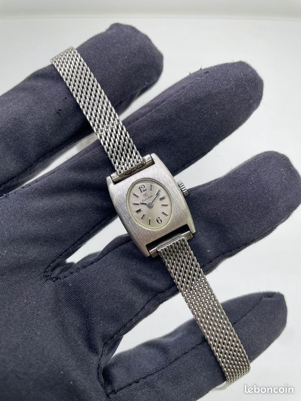 Montre Bracelet Electra En Argent - Style Vintage Pour Femme - État Très Correct