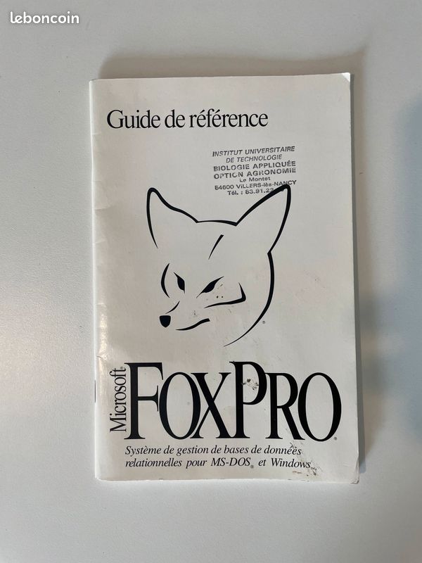 Guide de référence Microsoft foxpro (image 1)