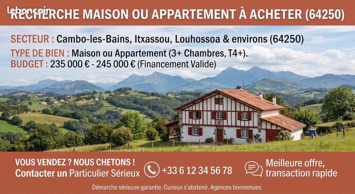 Maison 3 pièces 70 m² · à Cambo-les-Bains · 70 m² · 240 000 €
