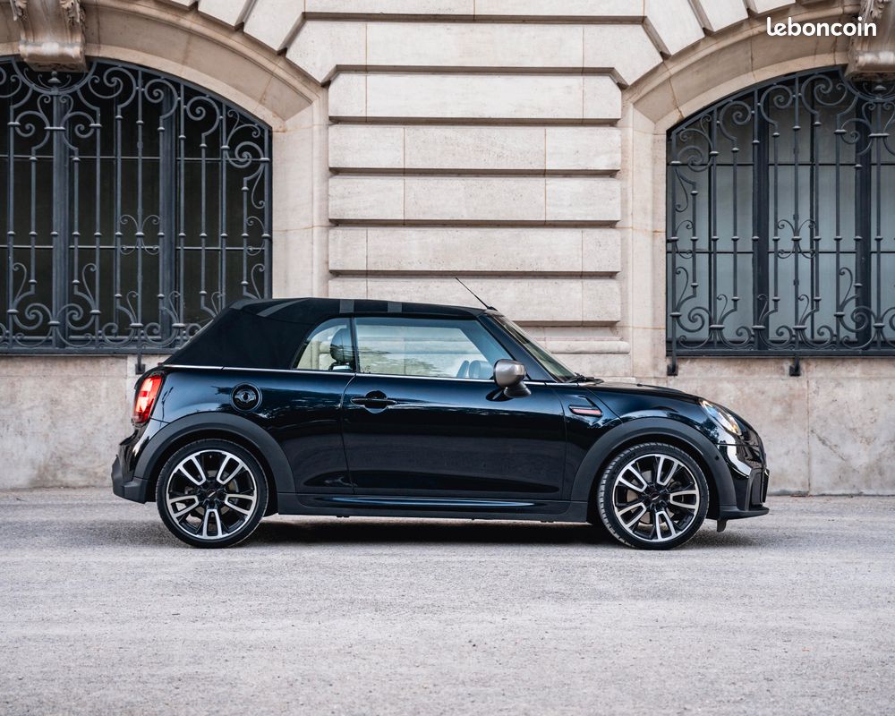 MINI Cooper S Cabrio 178CH Pack John Cooper Works JCW BVA7 - Harman Kardon, Cuir Blanc, Apple Car Play, Camera, Sièges Chauffants... - Full Suivie Mini, Cabriolet Cab (image 4)