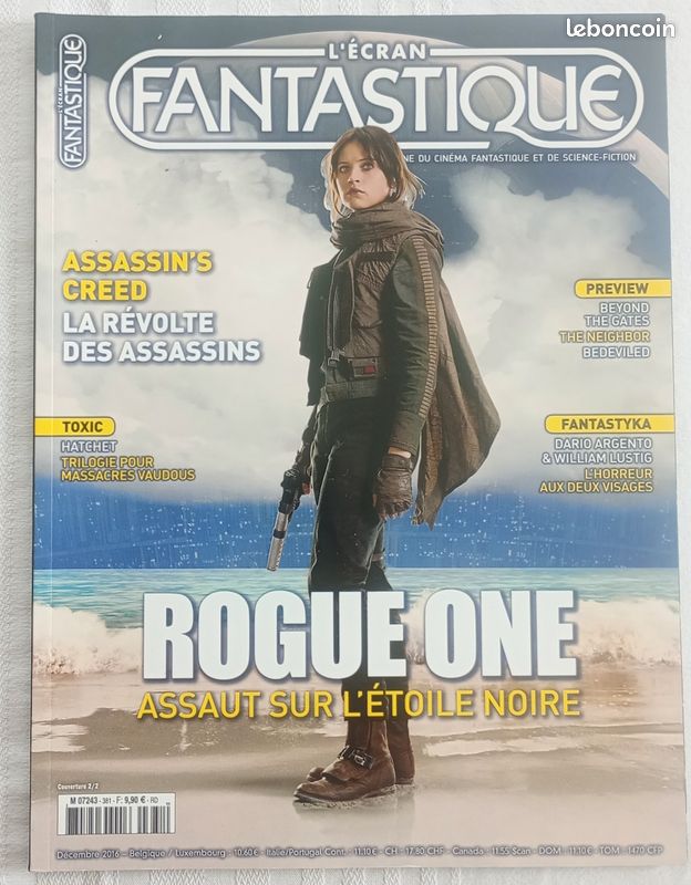 Revue cinéma "L'écran fantastique"n°381 décembre 2016 (image 1)
