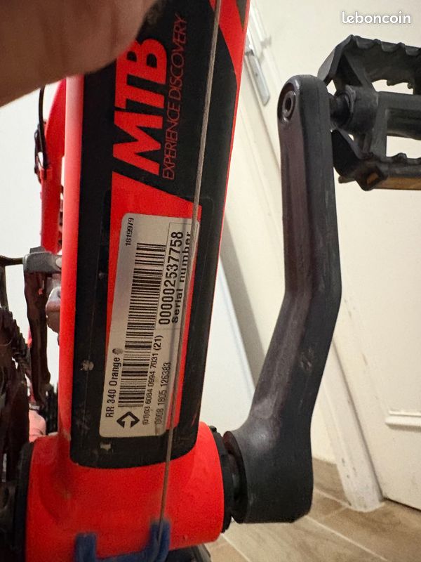 VTT B’Twin Rockrider 340 Orange – Taille XS (image 3)