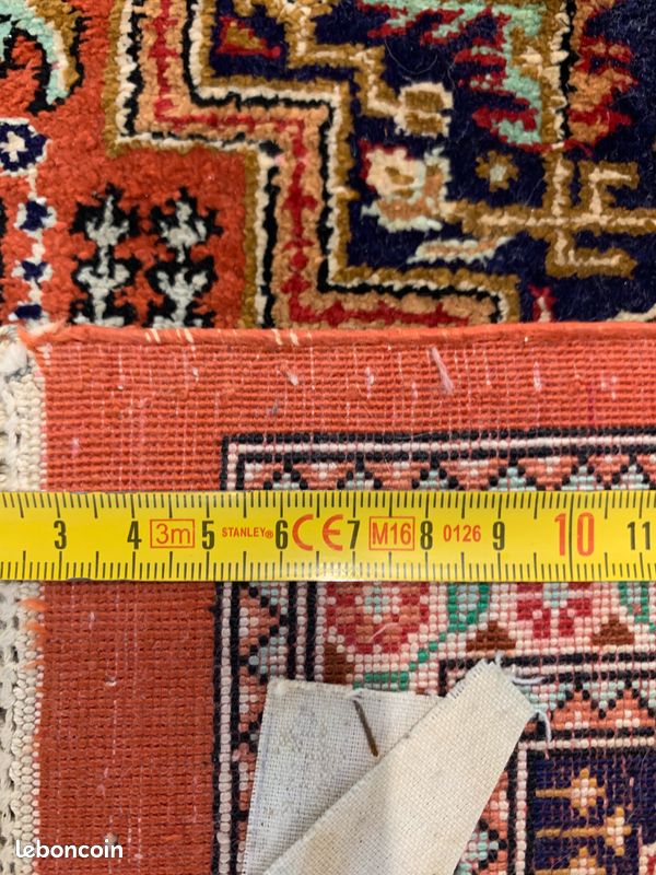 Tapis Persan Soie Ghom - Noué Main - 152 X 96 Cm - 1 Million De Nœuds/m² - Bon état
