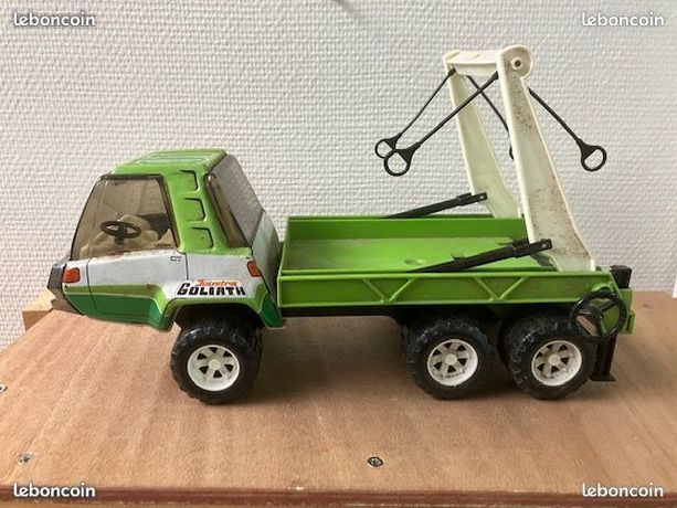 Camion Joustra Ancien En Tôle - Jouet Mécanique France - 17 Ans Et +