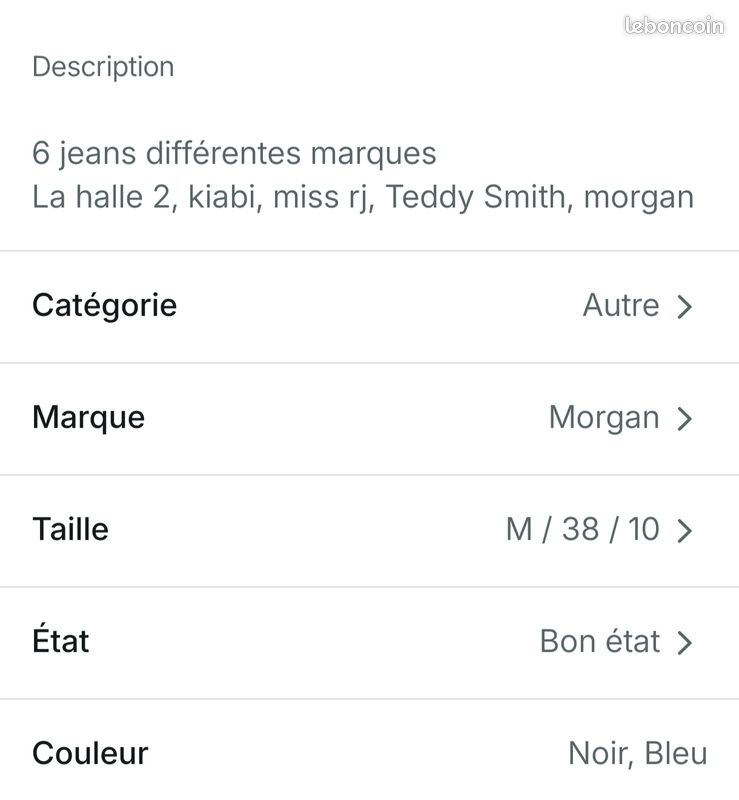 6 jeans /pantalon (image 3)