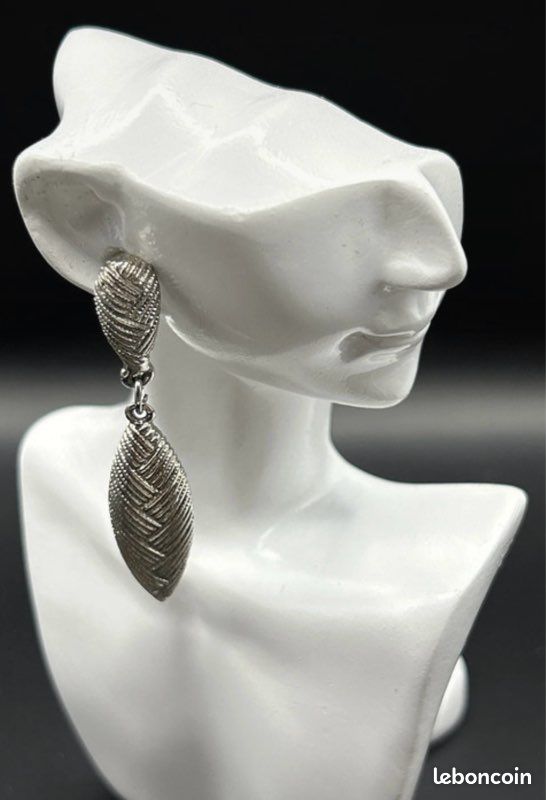 Boucles d’oreilles argenté (image 1)