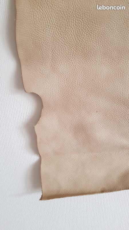 Peau cuir écru beige (image 2)