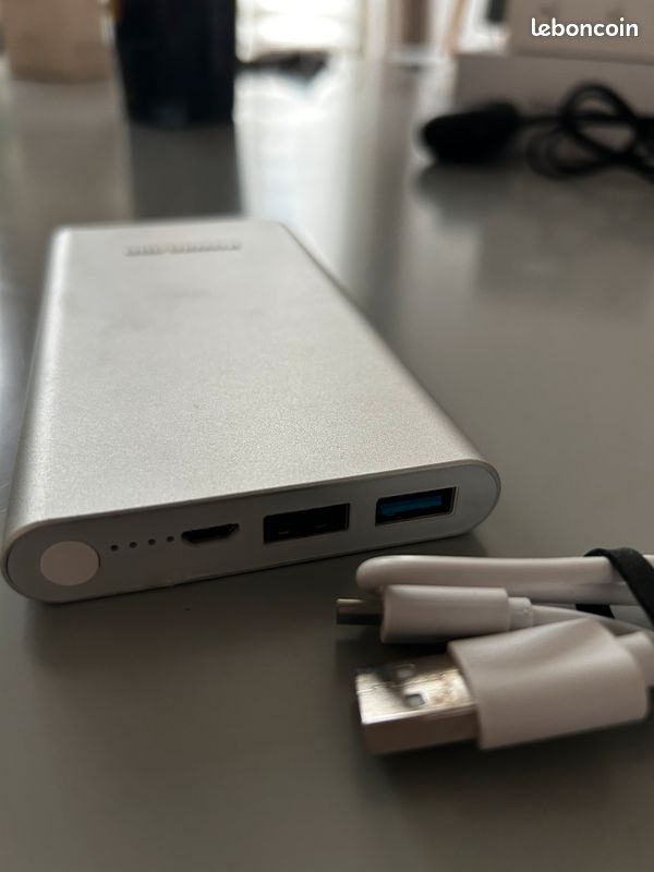 Poweradd Pilot 2GS 10000mAh Grande Capacité Chargeur Batterie Portable de Secours Externe (Apple câble non inclus) pour iphone6/6plus iphone 7/7plus,ipad, samsung S7, et Aurtre Smartphone- Argent (image 1)