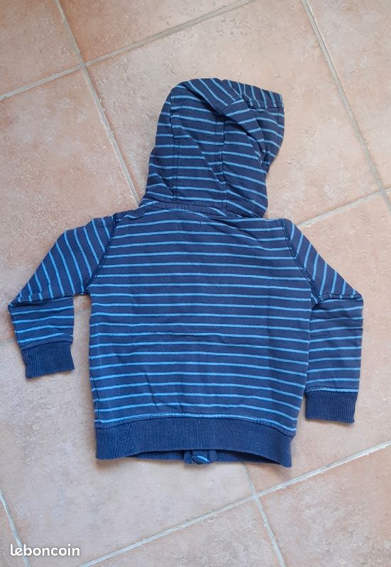 Gilet zippé à capuche Tex Baby 18 mois- TBE (image 4)