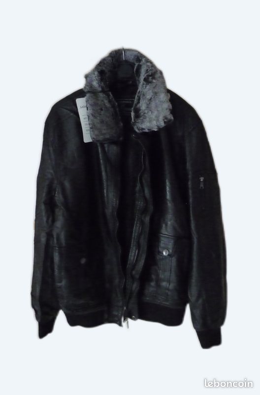 Blouson cuir synthétique (image 1)