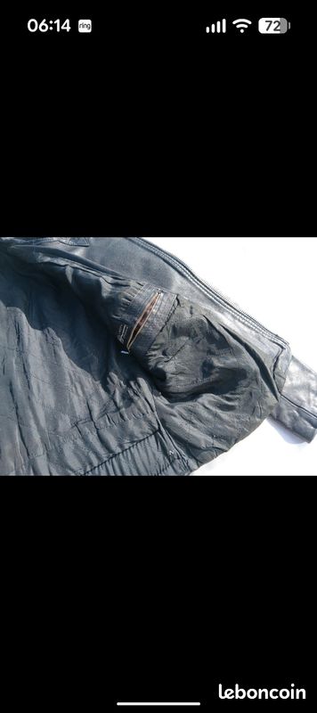 Blouson cuir vintage moto (image 5)