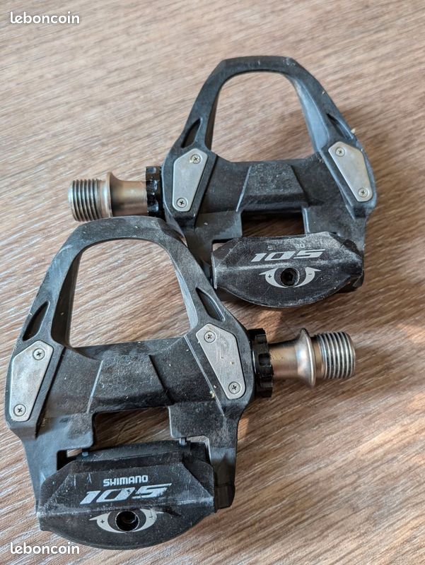 Paire de pédales route Shimano 105 PD-R7000 carbone SPD-SL – Très bon état - Cales et visserie offertes (image 8)
