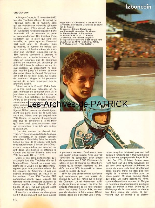 Histoire pilote : Gérard Choukroun - Le Repaire des Motards